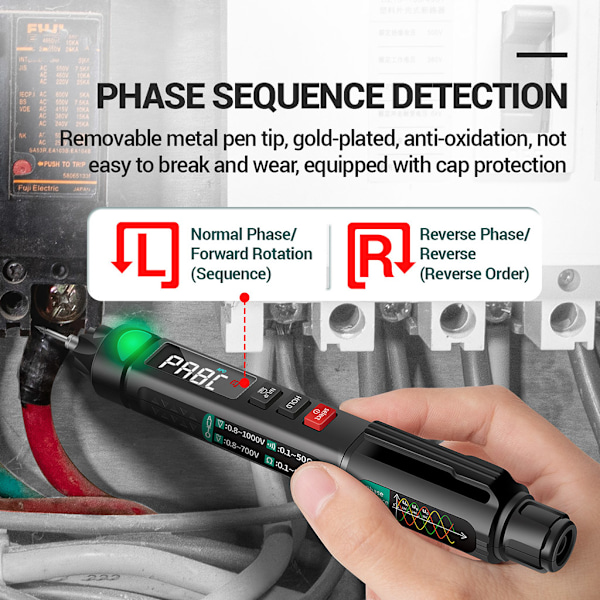 Aneng A3008 Digital 6000 Räkningar Intelligent Professionell Multimeter Sensor Pen Tester Elektriska Instrument