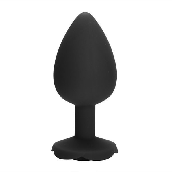 Silikonplugger Rose Base Silikon Rumpeplugger Trening Dilator Rumpeplugger Nytelse Black Middle