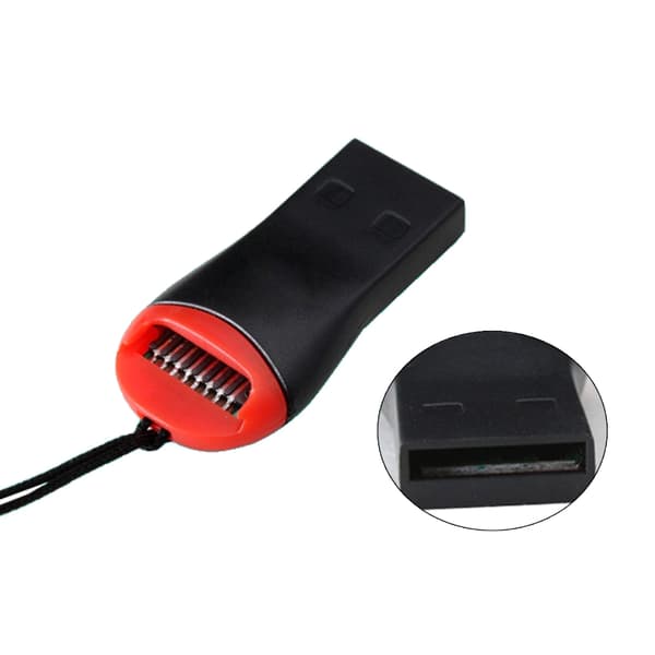 USB 2.0 Micro SD SDHC TF Flash Hukommelseskortlæser Skriver Hængbar Fløjte-