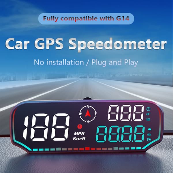 Digital hastighedsmåler til bil Lastbil speedometer Head Up Display KMH/MPH LED Display Speedometer