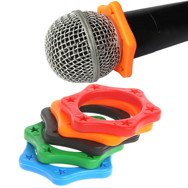 Elastiskt Mikrofonring Skakskydd Anti-rullande Mic-ärmar Lätt Ring