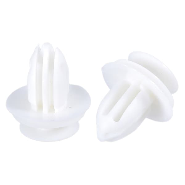 10 stk. Nylon Trim Board Panel Retainer Clips Rivet Festemidler Hvit for