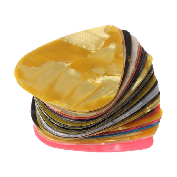 Blandade Färgade Gitarrplock Celluloid Gitarrplock Plectrums Telefon Pry Verktyg