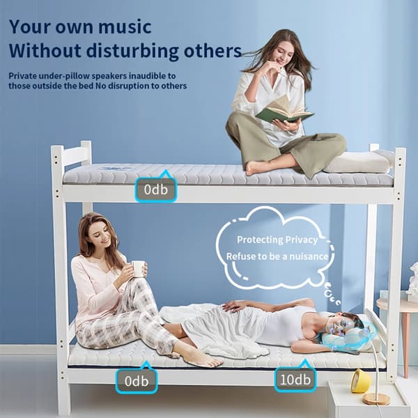 Liten puthøyttaler ideell for søvn og meditasjon Bluetooth-kompatibel White
