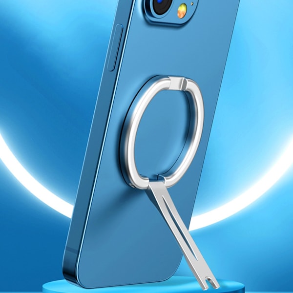 Mobiltelefon Ringhållare Stativ Magnetisk Fäste 180° Rotation för 12 13 14 Serie