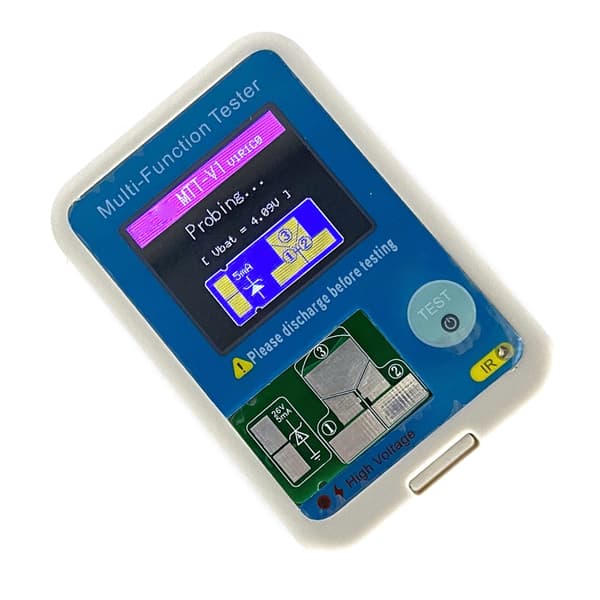 Multimeter Transistor Tester Diode Triode Kondensatorer Motstander Test Meter NPN