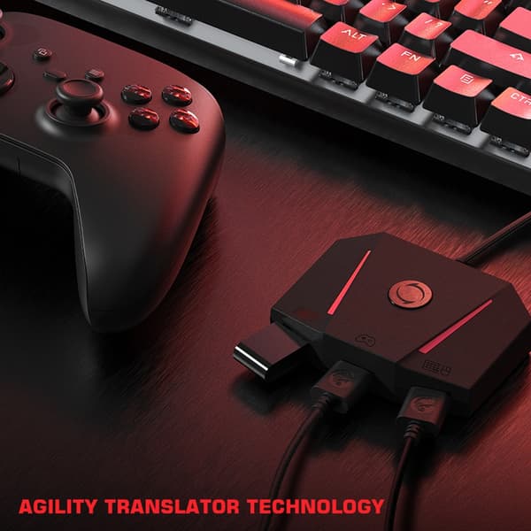 Præcisionsvægtet tastaturcontroller med farverig lysfunktion til VX2