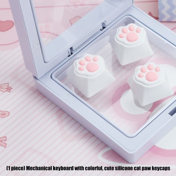 Härlig CatPaw Keycap ABS Mekaniska Tangentbord Keycap för Switchar Blue