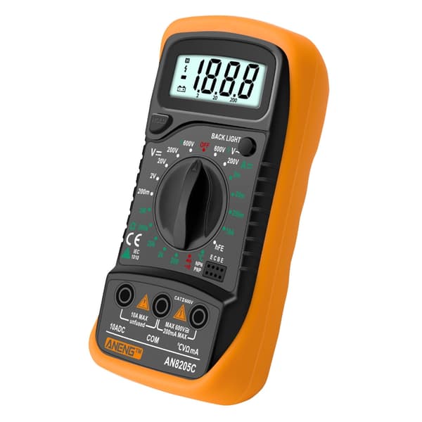 ANENG-AC/DC Amperemeter Volt Ohm Tester Meter Diode-Audion Multimeter med Termoelement Elektrisk Tester Meter 1999 Teller Blue
