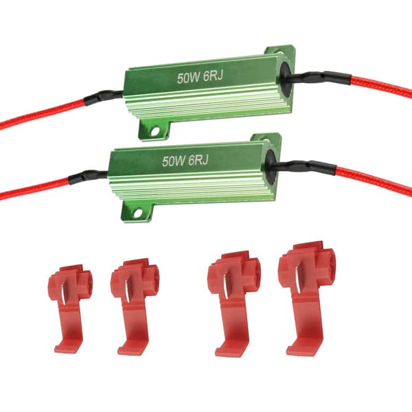 2 stk. LED belastningsmodstand indikator motorcykel blinklys flash blinker fejlrettelse Y