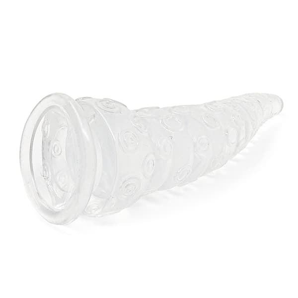 Bläckfisk Butt Plug med Stark Sugkopp G-punkt Massager Prostatastimulator Black L