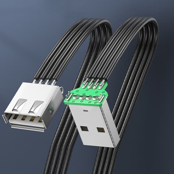 USB2.0 Skjøteledning FPV Flat Slim Thin Ribbon 480Mbps Rask Dataoverføring 0.5m - Up