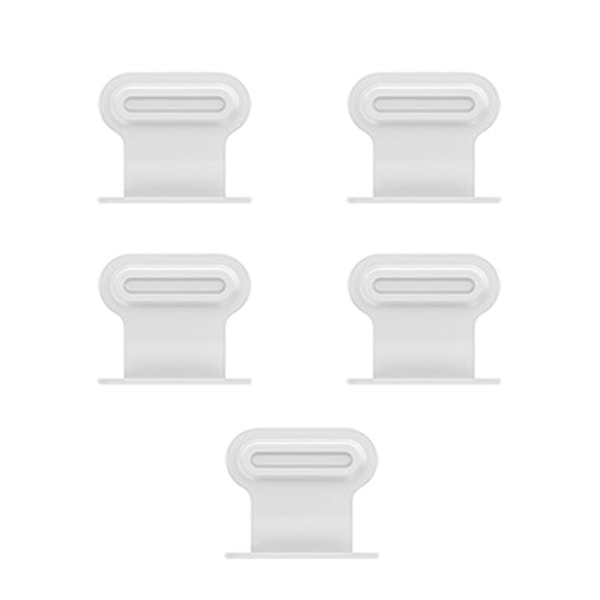 Universellt Typ C Portskydd för Android-enheter 1/2/5st USB C Dammskydd Transparent 5 Pcs