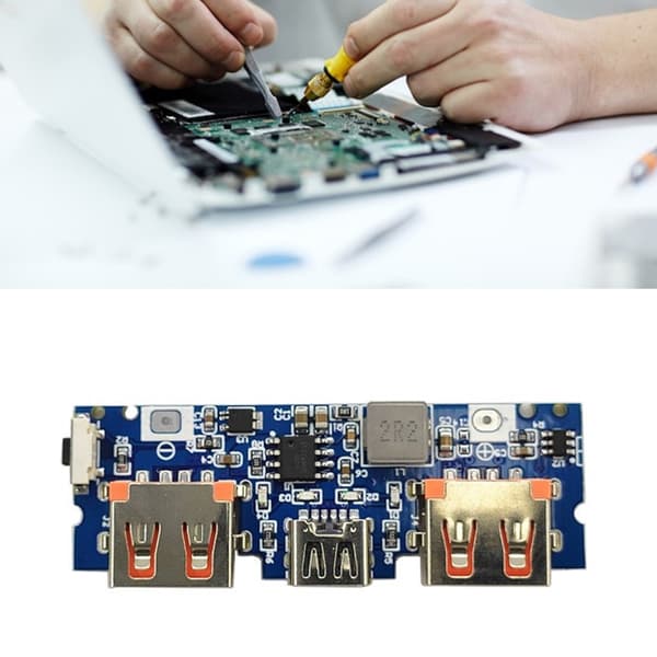 Typ C USB 5V 2.4A Dubbel USB Boost Batteriladdningskort Mobila Powerbanks