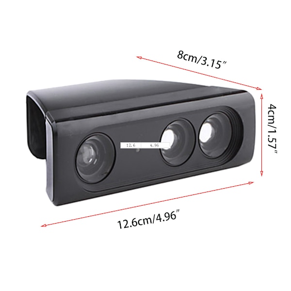 Super Zoom vidvinkelobjektiv sensor räckviddsreduceringsadapter för XB 360 Kinect
