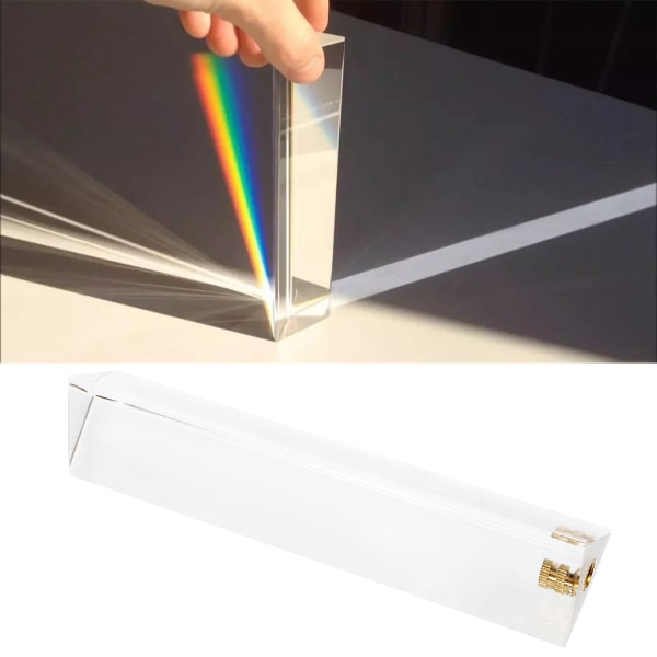 Optiskt glas Triangulärt prisma Fotofotografi Prisma Undervisning av ljusspektrum