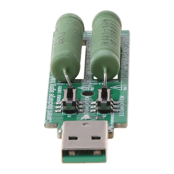 USB Resistor Elektronisk Last med Strömbrytare Justerbar 3 Strömstyrka 5V Resistans Testare