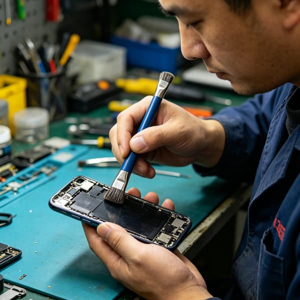 Antistatiske børster i rustfritt stål med metalltekstur for datamaskin 2