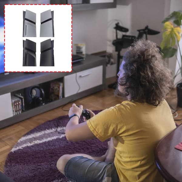 Anpassningsbart skyddande skal med utbytbar panel för P5 Disc-version Black