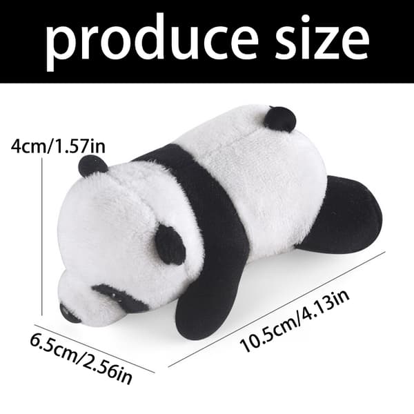 Myke plysj panda-hode styrepynt perfekt for sykkel og elektriske sparkesykler null - B
