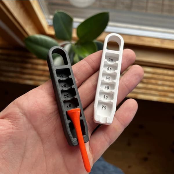 Plastjusteringer Tees Højdejustering Golf Tees Højde Måler Elevator White