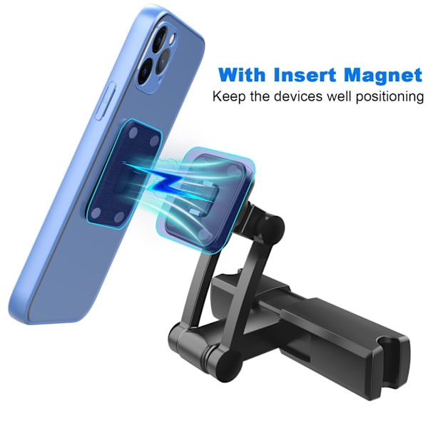 Magnetisk bil/lastbils baksäte nackstöd telefonhållare för smartphone GPS