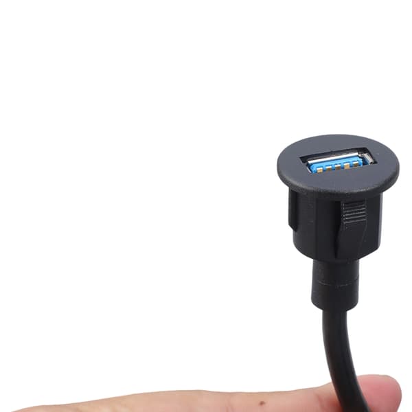 Inbäddad USB3.0 Förlängningskabel 5Gbps Laddningsdataöverföring Fordon Marint bruk