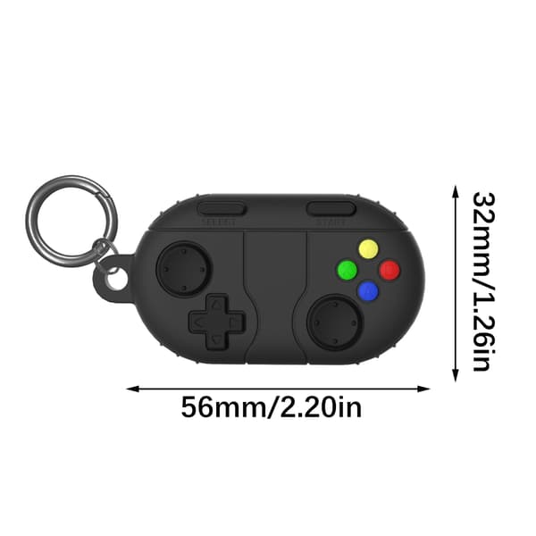 Ridsefast etui med controller-mønster, beskyttende cover, vandtæt trackerholder Black