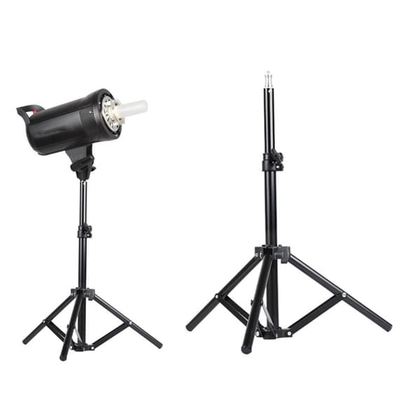 Studio Lysstativ Professionelt Aluminium Justerbart 38cm 70cm Robust Base Opsætning