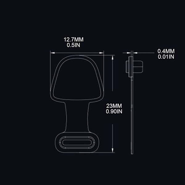 Universellt Typ C Portskydd för Android-enheter 1/2/5st USB C Dammskydd Transparent 5 Pcs