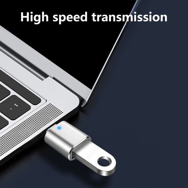 2 stk. USB C til USB-adapter for problemfri forbindelse med forskellige enheder Silver