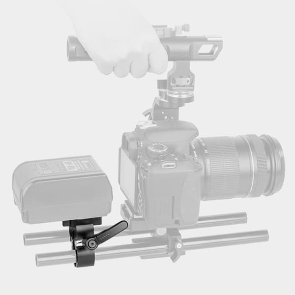 Profesjonell V-Mount Batteriklemme V-Lås Batteriadapter for Lysstativ Tripod