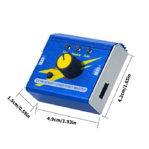 DC4.8-6V Servometer 3CH Digital ESC-tester til synkronisering og neutralpositionsjustering med indikatorlys