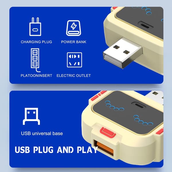 USB-omkopplare med engelsk röstaktivering 5V Enhetskompatibilitet Fläkthastighet Ljus