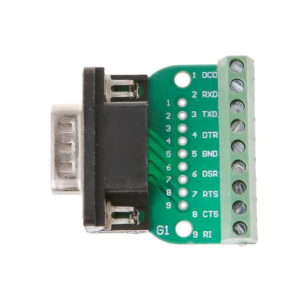 DB9 Mann/Kvinne D-SUB Adapterplate Kobling RS232 Seriell Til Terminalkort Sig Mal e