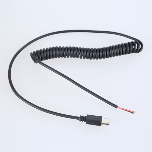 USB C Strömkabel, 5V Blank Tråd Anslutning USB C Hane 2Pin Pigtail Kabel För Konsumentelektronik, Typ C Sladd
