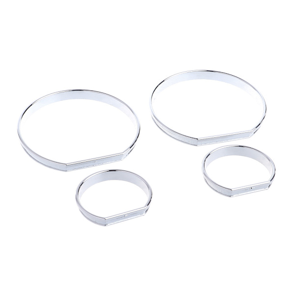 Chrome Måler Instrumentpanel Urskive Ringe Ramme Trim Speedometer AC M-Tech Til E46 til M M3