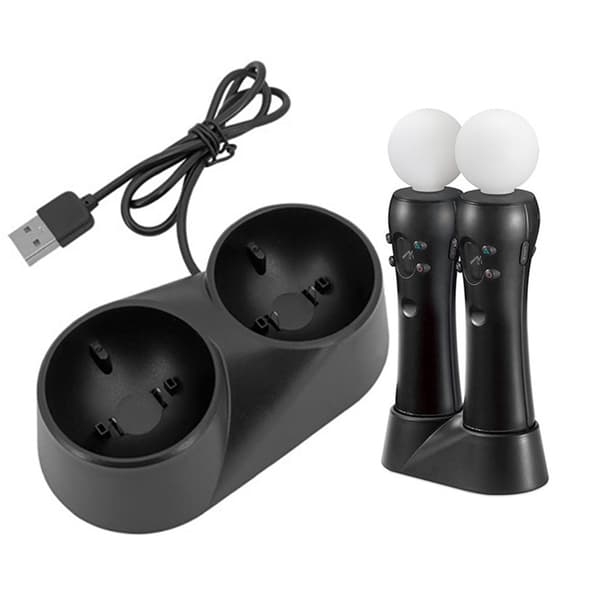 2-i-1 opladningsdockstation til VR Move Gaming Controller Opladning