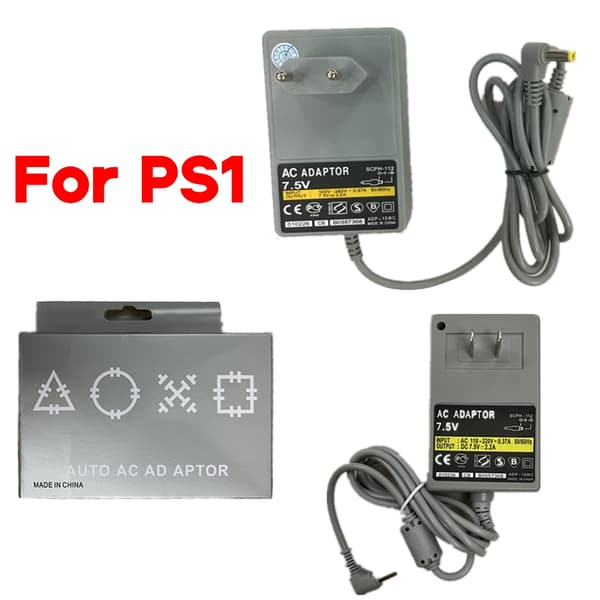 Oplader til PS1 AC-strømadapter Oplader Strømforsyning til spillekonsol Holdbar EU