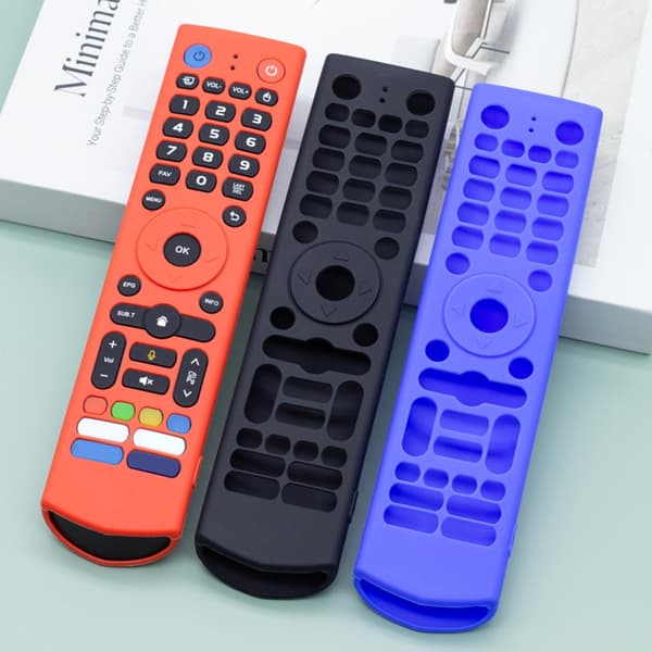 Slitesterkt silikondeksel til VSEEBOX /V5/V7Pro fjernkontroll Red