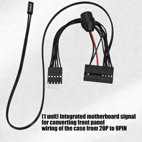 20P til 9PIN frontpanel signaloverføringsledning for datamaskinvesketilkobling