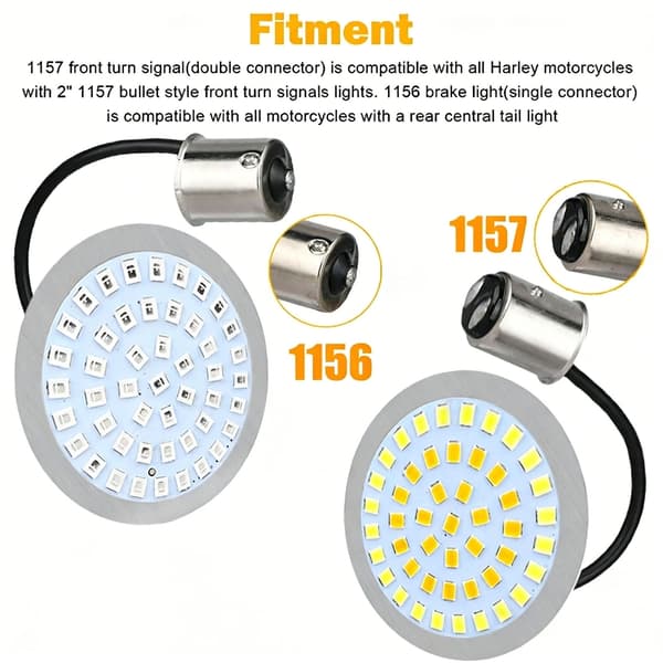 Stærkt plastik LED blinklys sæt inkluderer 4 linser og 2 farver høj synlighed enkel installation til cykel null - Set 1