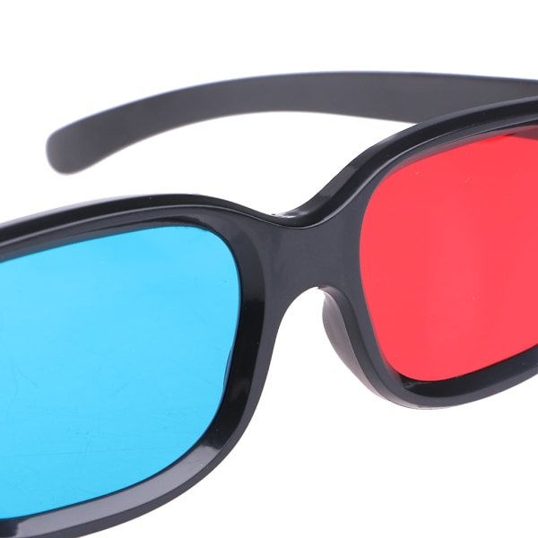 Röda Blå Cyan Anaglyf 3D-glasögon Filmglasögon med Polariserande Linser Upplev 3D Visuell Effekt för Vuxna Barn