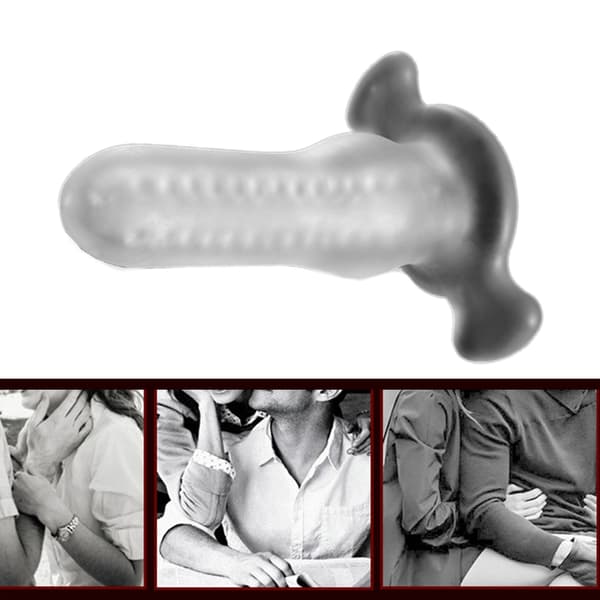 Silikone Anals Plug Hul Anals Butt Plug Sleeve Extender Velegnet til Begyndere White