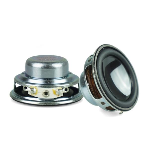 2 st 40mm 4Ohm 5W Full Range Högtalare Stereo Woofer Rund Form