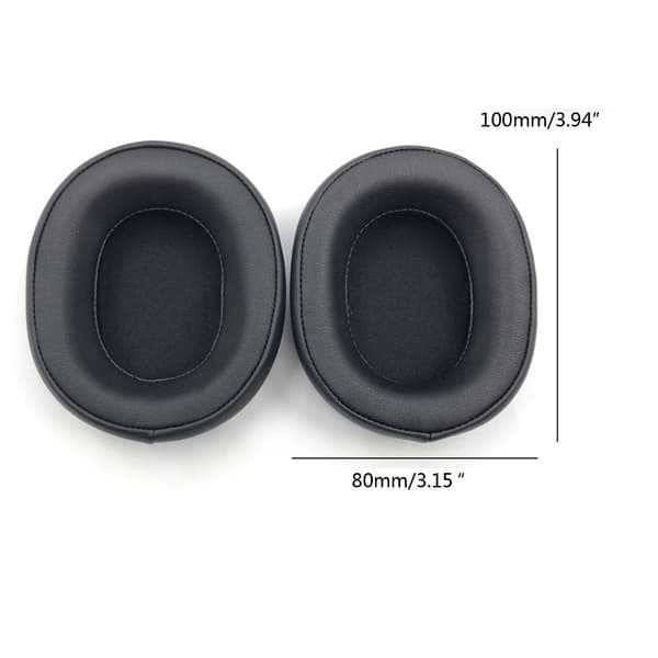 Øreputersett for ATH-WS990BT ATH-MSR7 MSR7B Hodetelefoner Øreputer Memory Foam BK
