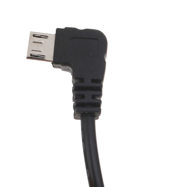 3,5 m sladd USB till rätvinklig Micro USB, 90 graders Micro USB-kabel 3,5 m snabbladdningskabel för telefoner och surfplattor Bend left