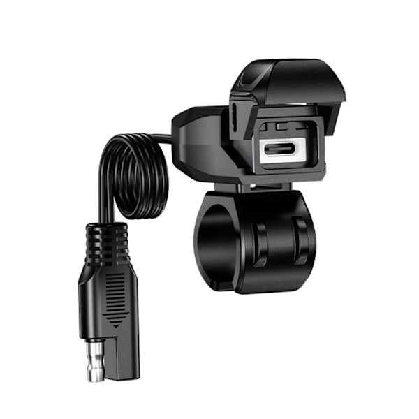 Motorcykel Fordonsmonterad Laddare Vattentät USB-C Adapter Typ-C Port Laddare