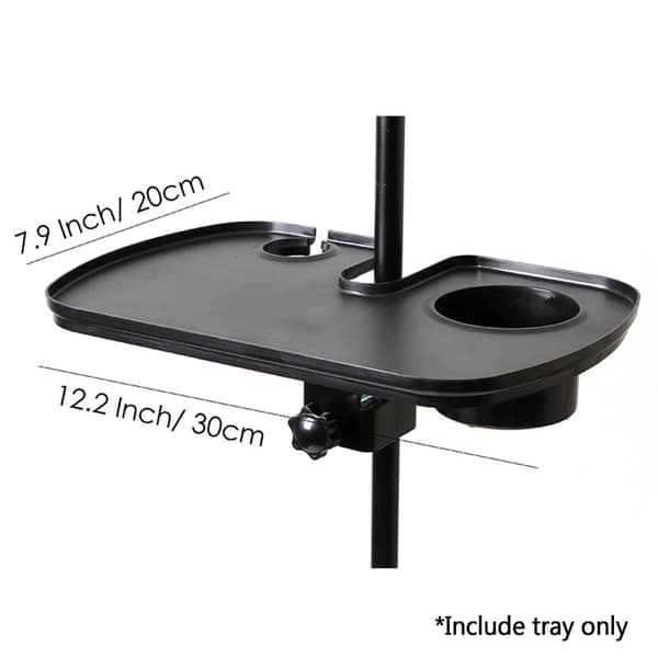 30x20cm Lydkortbrett Live Broadcast Mikrofonstativ med Koppholder