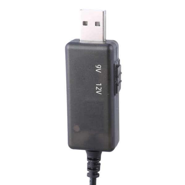 USB til DC-adaptere 5V 9V12V ladekabel strømkabeladapter for ruterhøyttaler null - Adjustable 9 12V lin